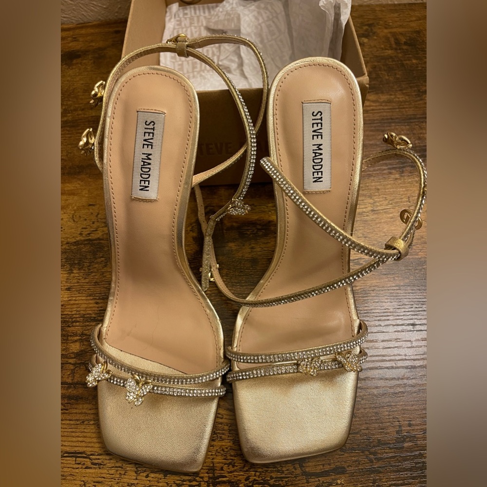 Steve Madden high heels jade gold
